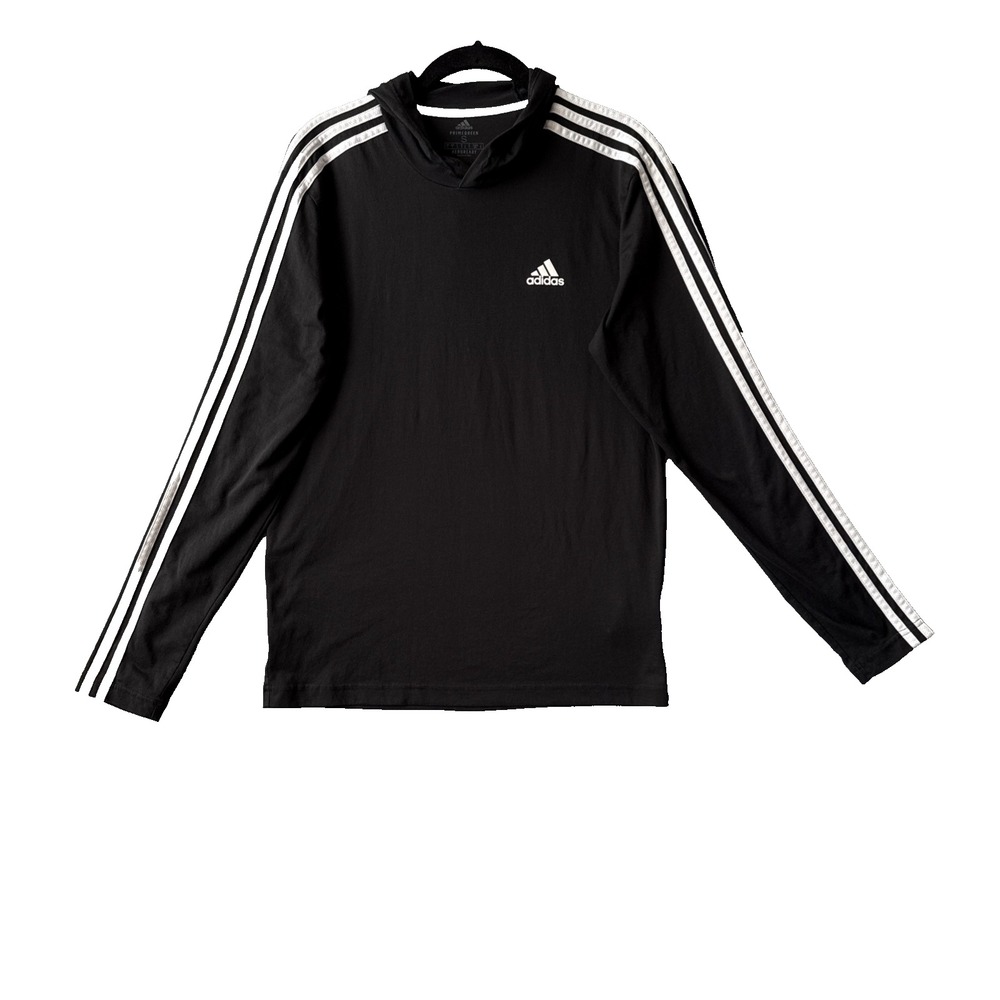 Adidas Aeroready Designed to Move Primegreen 3 Stripes Hoodie Pullover S Gym
